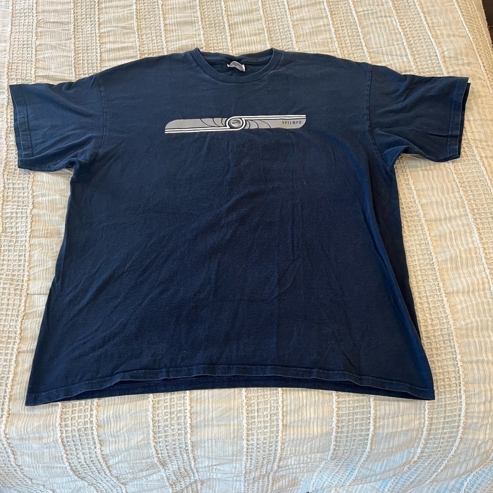 Vintage‎ Nike Uptempo Graphic Tee Men’s XL Navy Blue Cotton Retro 90s